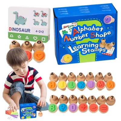 Sello número alfabeto sello número alfabeto tarjeta flash portátil matemáticas adorable Foto 1 de 4