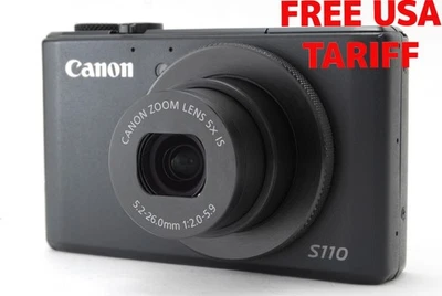 [Near Mint] Canon PowerShot S110 Black 12.1MP Digital Camera From Japan - Image 1 of 4