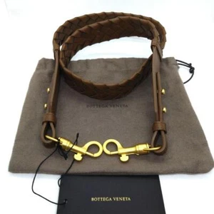 Bottega Veneta Intrecciato bag shoulder strap brown nappa leather length 115cm - Picture 1 of 10