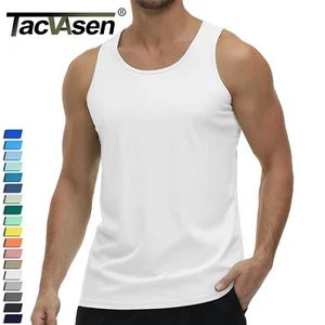 Camiseta para hombre sin mangas muscular gimnasio culturismo atlético entrenamiento informal T - Imagen 1 de 138