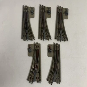 5 Hornby Dublo 3 Rail Points 2x R/H & 3x L/H , 3 Rail Track - Picture 1 of 7