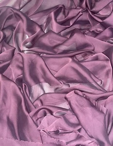 1 mtr two tone dark dusty cationic bridal,dress chiffon fabric ..58”wide (147cm) - Picture 1 of 6