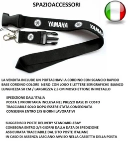 CORDINO PORTACHIAVI DA COLLO PORTACHIAVI UOMO CORDA LACCIO PORTA CHIAVI YAMAHA - Foto 1 di 3