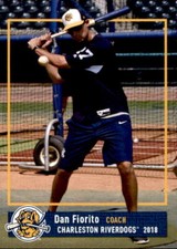 2018 Charleston RiverDogs Grandstand #3 Dan Fiorito Yonkers New York NY Card