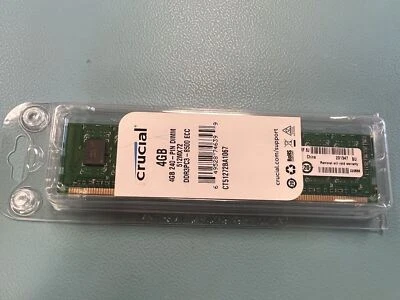 LOT OF 10 Crucial CT51272BA1067 4GB DIMM DDR3 PC3-8500 1066 MHz - Image 1 of 3