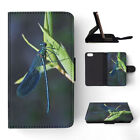 Flip Case For Apple Iphone|blue Dragonfly Insect Bug #4
