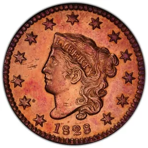 1828 1C Small Wide Date, Coronet Head Large Cent with Great Eye Appeal! - Picture 1 of 4