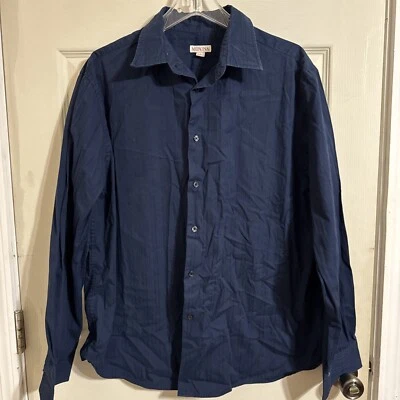 Merona Men’s Blue Dress Shirt Size L - Image 1 of 4