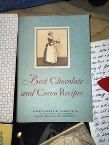 Baker’s Best Chocolate Recipes Cookbook Walter Baker Prize Winner Book Lot 1932 - Picture 1 of 13