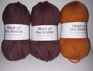 Knit Picks Wolle der Anden Garn 3 Knäuel Peruanische Hochlandwolle Kammgarn Neu - Bild 1 von 9