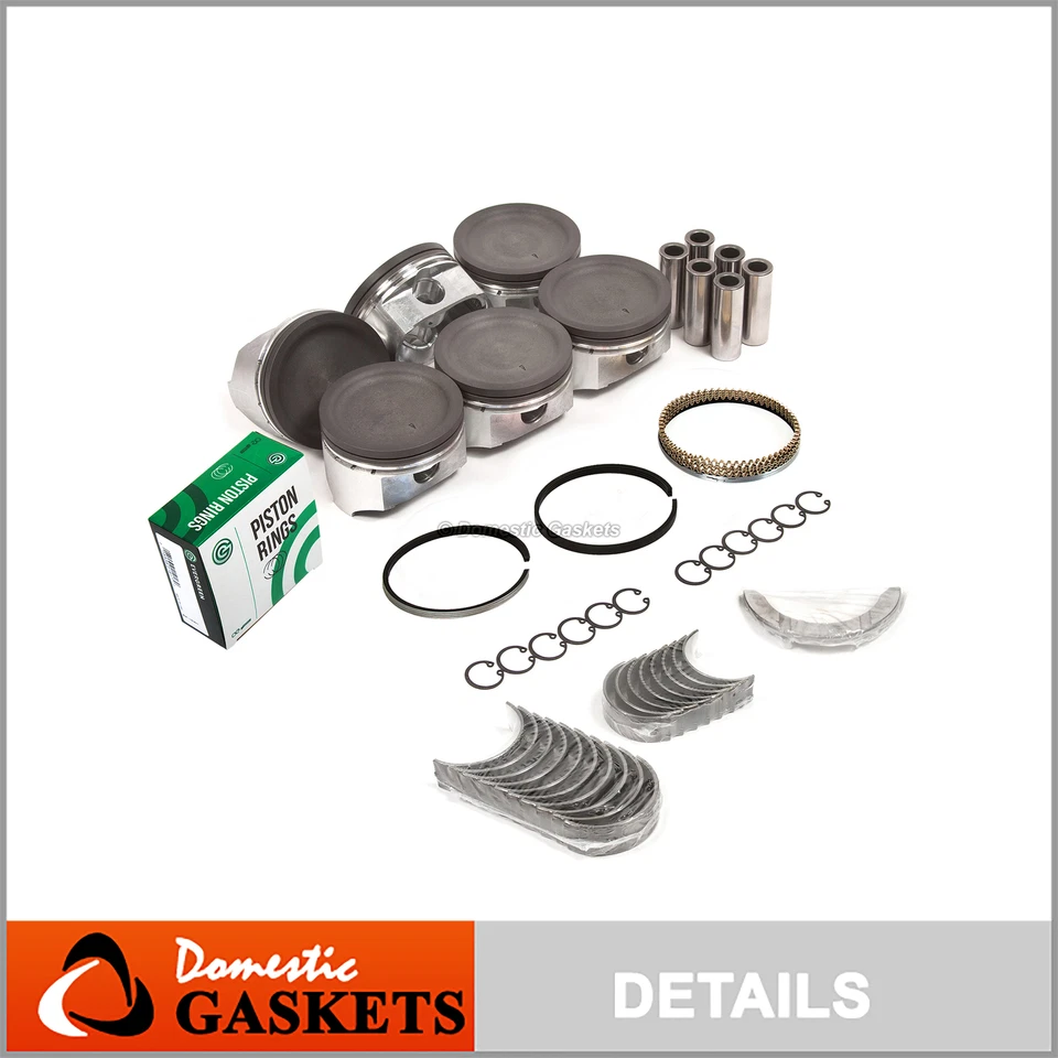 Anillos de rodamientos de pistones aptos para 02-06 Suzuki XL-7 2001 Grand Vitara 2.7 DOHC H27A Foto 1 de 4