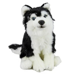 Siberian Husky Dog Plush Toy 9.5"/24cm Stuffed Animal Faithful Friends  - Picture 1 of 3