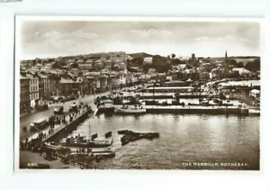 Postal Rothesay Harbour Boats Argyll Bute Henderson Maybole RP - Imagen 1 de 1