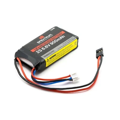 Spektrum 900mah 900 2S 6.6v LIFE Li-Fe RC Airplane Receiver Battery SPMB900LFRX - Image 1 of 2