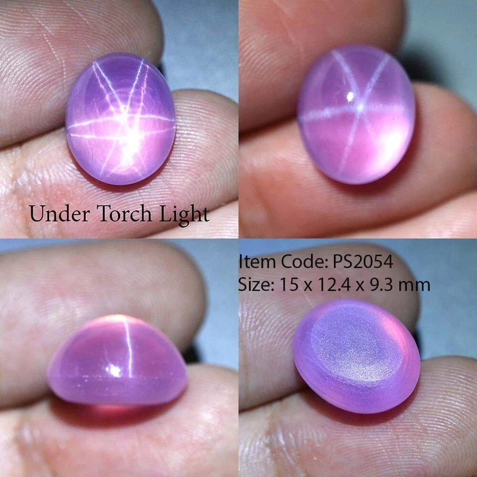 17.30 Ct 15x12.4 MM Pink Star Sapphire 6 Rays Lab Created Corundum VDO PS2054 - Image 1 of 4
