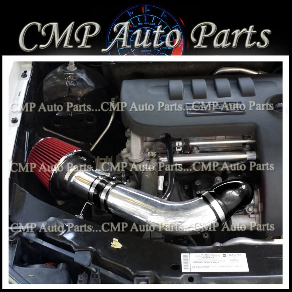 NEGRO ROJO ADMISIÓN DE AIRE AJUSTE 05-10 PONTIAC G5 SATURN 1 2 3 CHEVY COBALTO 2,2 L 2,4 L  Foto 1 de 1