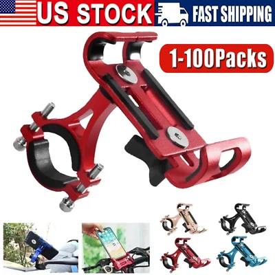 360° Aluminum Motorcycle Bike Bicycle GPS Cell Phone Holder Handlebar Mount LOT - Image 1 of 4