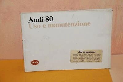 LIBRETTO USO E MANUTENZIONE AUDI 80 - EDIZIONE 2/88 - Immagine 1 di 3