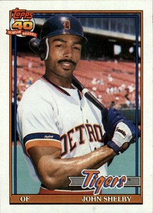 1991 Topps MLB John Shelby #746