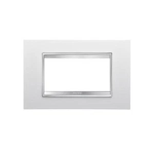 GEWISS GW 16204TB CHORUS LUX PLACCA 4 MODULI TECNOPOLIMERO BIANCO LATTE - Foto 1 di 1