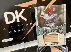 MIKE SCHMIDT 2024 LEAF LUMBER GAME USED BAT RELIC 1/7 - Picture 1 of 6