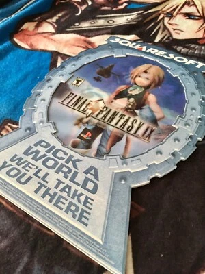 Final Fantasy IX 9 The Bouncer Lithograph Display Standee Holo Foil Ultra Rare - Image 1 of 4