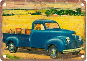 1947 Studebaker Vintage Automobile Ad Retro Look Reproduction Metal Sign A2679 - Picture 1 of 2