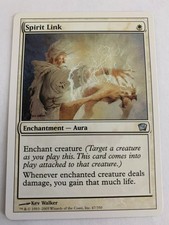 MTG Magic The Gathering - Spirit Link - Ninth Edition (9th) - LP