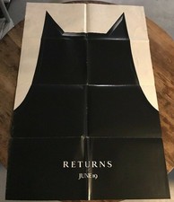 Batman Returns advance one sheet 1992 movie poster MICHAEL KEATON