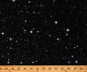 Cotton Stars Night Sky Starry Sky Galaxy Outer Space Fabric Print BTY D778.79 - Picture 1 of 1