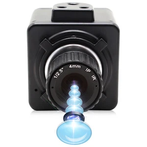 Mini cámara web w / lente de enfoque manual de 6 mm HD 8MP IMX179 Box USB cámara MJPEG YUY2 - Imagen 1 de 7