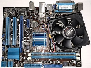 Scheda Madre Asus P5G41T-M LX2/BM5242/DP_MB con CPU Intel 775 Dual Core e Ram - Picture 1 of 1