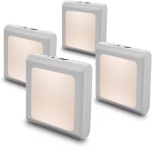 Plug in Dimmable Led Night Light with Auto Dusk to Dawn Sensor, Soft Warm White - Picture 1 of 7