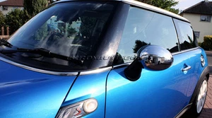 MINI Cooper R55 R56 R57 R58 R59 R60 R61 CROMO Tapa Espejo Cubierta para Plegable Manual - Imagen 1 de 7