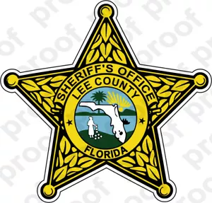 STICKER SHERIFF LEE COUNTY - Picture 1 of 2
