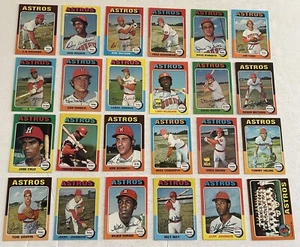 1975 Topps HOUSTON ASTROS Complete Set CESAR CEDENO Dierker FORSCH Watson WILSON - Picture 1 of 1