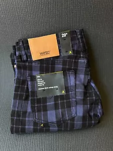 Pantalones de mezclilla WESC de ajuste ajustado talla 29x32 para hombre pierna recta ¡totalmente nuevos! - Imagen 1 de 4