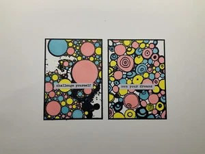 aceo atc original artist trading cards - 2er Set - Bild 1 von 1