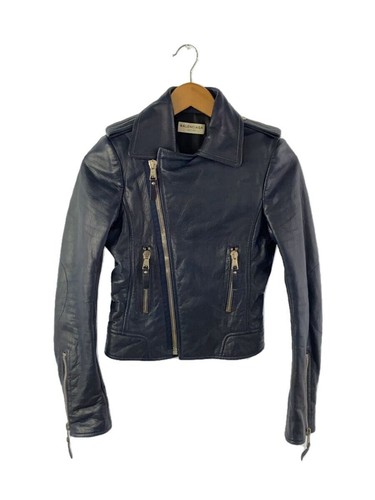 BALENCIAGA Giacca Doppio Cavaliere Pelle di Pecora Navy Taglia 36