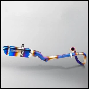 Full System for Suzuki DRZ400SM 2000-2023 Blue Muffler Exhaust Front Link Pipe - Picture 1 of 5