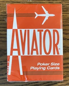 Aviator Poker Size Playing Cards Aviator Poker 914 Red Deck - Picture 1 of 3