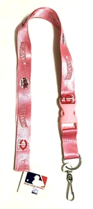 Minnesota Twins Pink Lanyard Double Sided Keychain Key Ring Clip MLB NEW - Picture 1 of 2