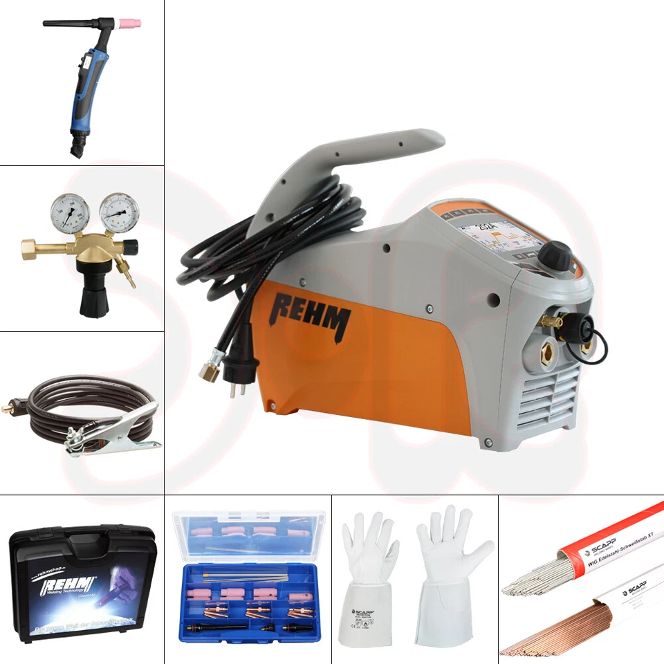 REHM WIG Schweißgerät TIGER 230 DC ULTRA digital im SET 2 Schweißinverter TIG HF - Bild 1 von 1