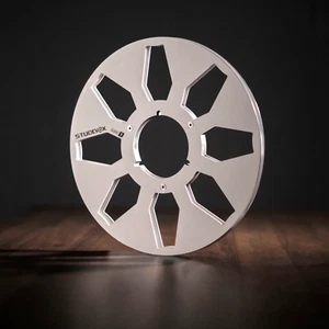 A pair 10.5 Inch Aluminum Alloy Empty Take Reel Fur 1/4" Tonbandgeräte AkAI TEAC - Picture 1 of 7