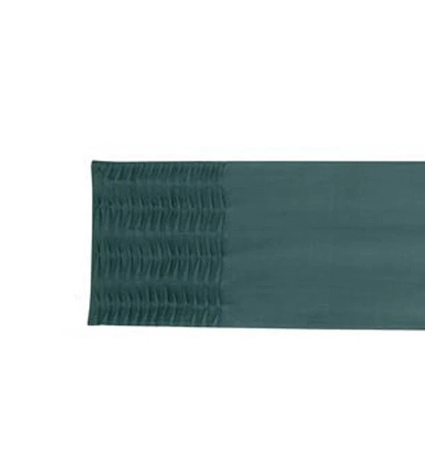 Table Runner 72 inch Split-P Park Designs Teal Green/Blue Solid Ruffled Cotton - Image 1 of 2