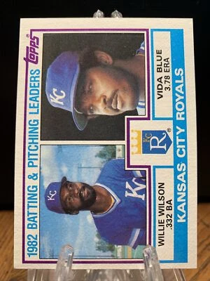 1983 Topps Baseball Card 1982 Batting & Pitching Leaders #471 Kansas City Royals - Image 1 of 2