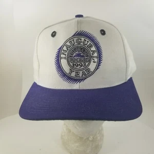 Vintage 90s Colorado Rockies Inaugural Year Snapback Adjustable Hat 1993 - Picture 1 of 10