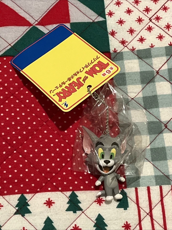 SUPER RARO, DIFÍCIL DE ENCONTRAR - TOM AND JERRY SK Japón - Correa/Clip para teléfono celular Tom Cat - ¡NUEVO CON ETIQUETAS! Foto 1 de 4