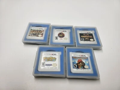 LOTE de 5 juegos para Nintendo 3DS Harvest moon/Steam/NBA STARS/Firefighter/Paddington E1 Foto 1 de 4