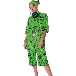 Disguise Kid's Classic Official Green Billie Eilish Costume, Size XL (14-16)